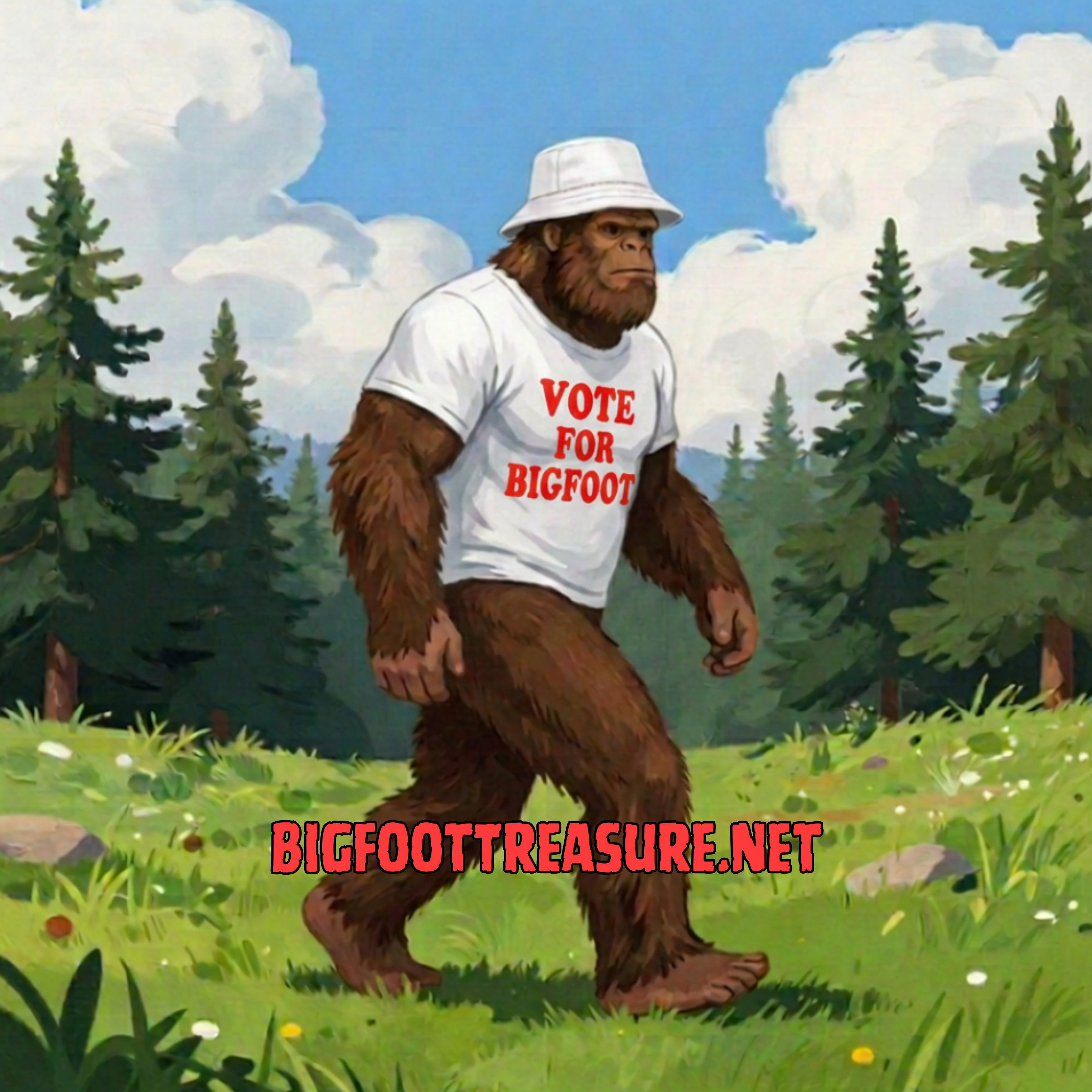 Women's Relaxed T-Shirt VOTE FOR BIGFOOT